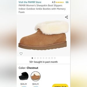 Women's Sheepskin Slippers size 9